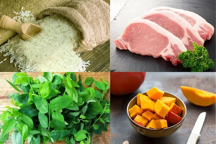 3Cách nấu cháo thịt heo rau ngót với bí đỏ bổ dưỡng (Công thức do người dùng chia sẻ)