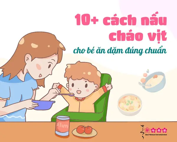 cháo vịt cho bé