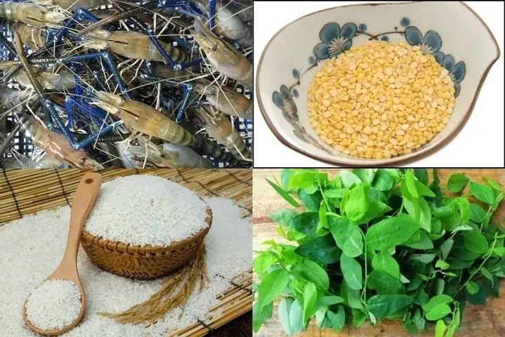 3Cháo tôm càng xanh kết hợp đậu xanh 3Cháo tôm càng xanh kết hợp đậu xanh