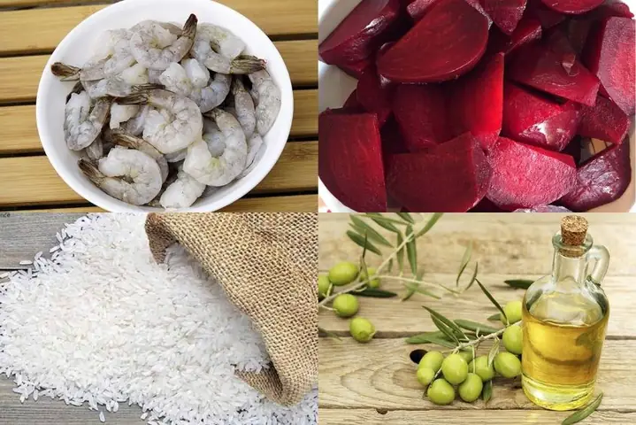 2.1. Cháo tôm củ dền cho bé ăn dặm