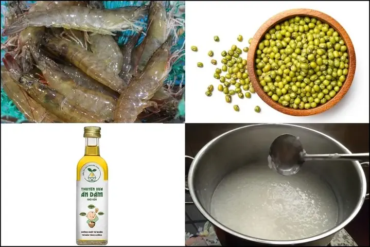 1Cách nấu cháo tôm đậu xanh cho bé đơn giản nhất (Công thức do người dùng chia sẻ) 1Cách nấu cháo tôm đậu xanh cho bé đơn giản nhất (Công thức do người dùng chia sẻ)