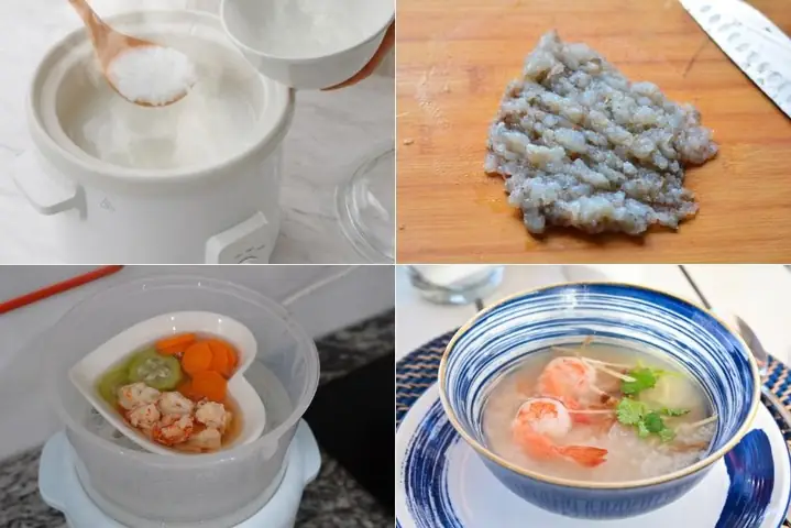 4cháo Tôm Nấu Mướp Cho Bé Với Cà Rốt
