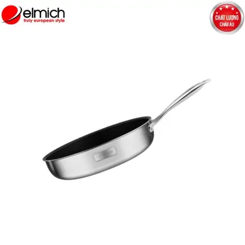 Chảo Chống Dính Inox Dập Nguyên Khối Elmich Trimax Classic El-270xol Size 20,24,26cm