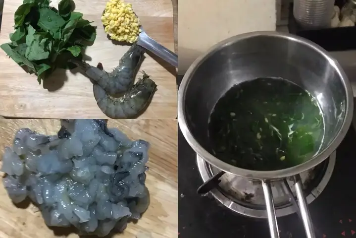 1cháo Tôm Rau Ngót Với Đậu Xanh Cho Bé 1cháo Tôm Rau Ngót Với Đậu Xanh Cho Bé