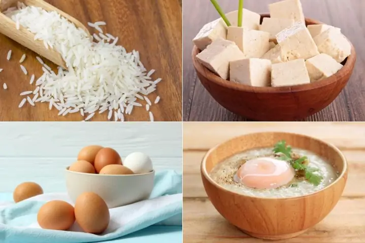 1.1. Cháo trứng đậu hũ non cho bé đơn giản