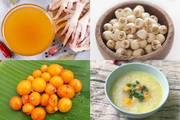 Cách Nấu Cháo Trứng Non Hạt Sen Cho Bé