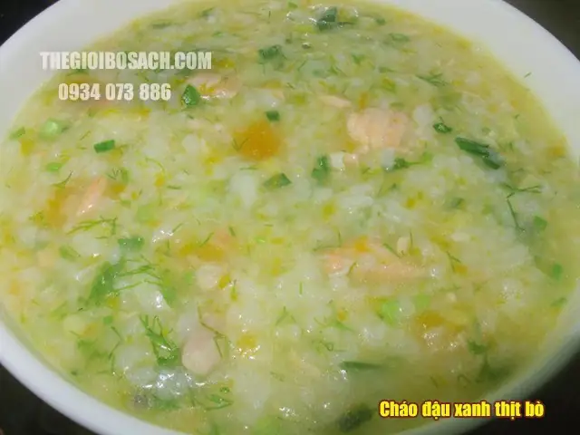 Nguyên liệu cần để chế biến món cháo thịt bò đậu xanh Nguyên liệu cần để chế biến món cháo thịt bò đậu xanh