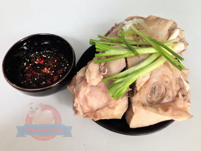 2.2 Cách nấu cháo xương ống heo