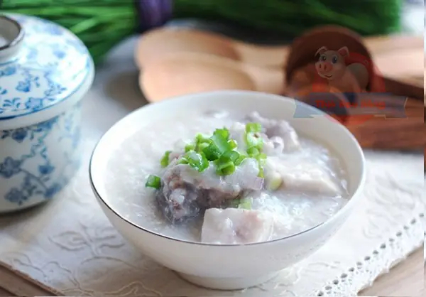 2.2 Cách nấu cháo xương ống heo
