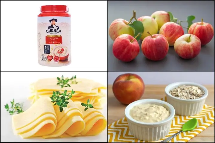 1Cháo yến mạch phô mai cho bé với táo (Công thức do người dùng chia sẻ) 1Cháo yến mạch phô mai cho bé với táo (Công thức do người dùng chia sẻ)