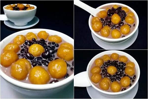 Nguyên liệu cần chuẩn bị Chè bí đỏ đậu đen