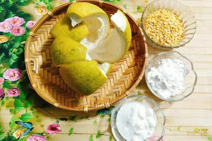 1. Nguyên liệu nấu chè bưởi ngon, chuẩn vị