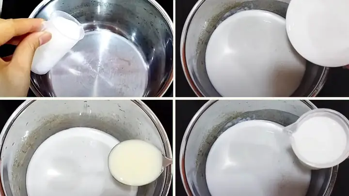 Bước 7Nấu nước cốt dừa Bước 7Nấu nước cốt dừa