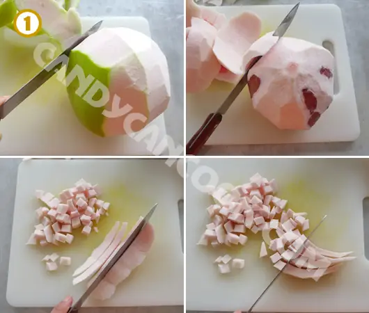 cách nấu chè bưởi xuân hồng