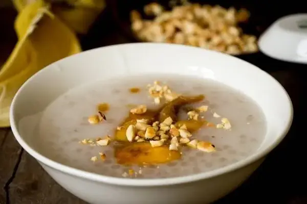 Chè Chuối Chưng Khoai Lang Nước Cốt Dừa