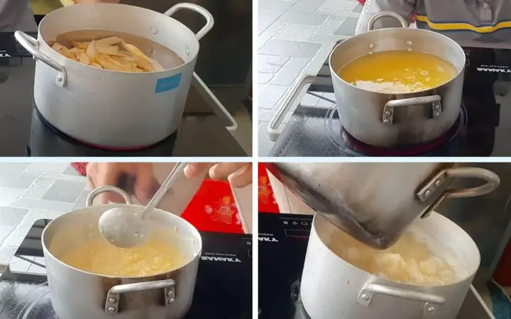 Cách làm chè củ mài đậu xanh