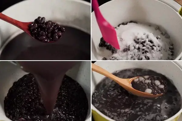 Nấu chè đậu đen Nấu chè đậu đen