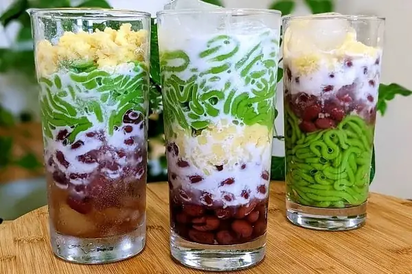Chè đậu đỏ bánh lọt Chè đậu đỏ bánh lọt