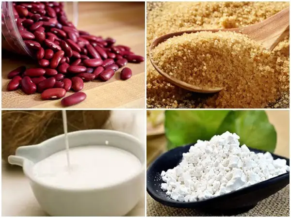 Nguyên Liệu Nấu Chè Đậu Đỏ Nước Cốt Dừa Nguyên Liệu Nấu Chè Đậu Đỏ Nước Cốt Dừa