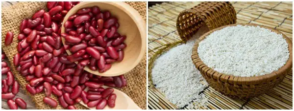 Nguyên Liệu Nấu Chè Đậu Đỏ Với Nếp Nguyên Liệu Nấu Chè Đậu Đỏ Với Nếp