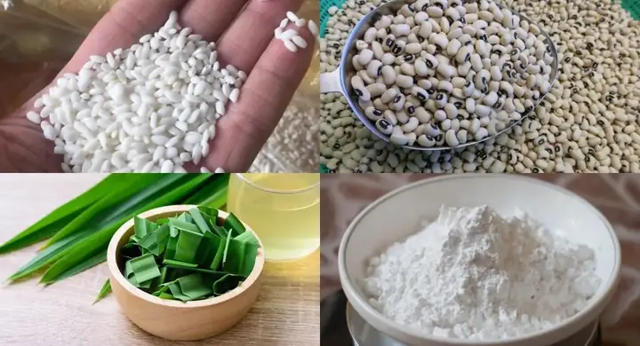 2. Nguyên liệu trong món chè đậu trắng truyền thống