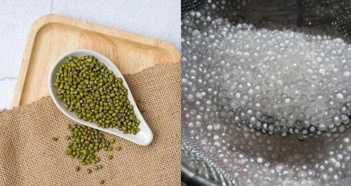 Nguyên liệu nấu chè đậu xanh đánh bột báng