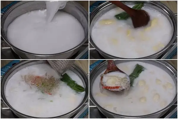 Bước 2: Tiến hành nấu chè