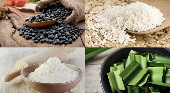 Chuẩn bị nguyên liệu nấu chè đỗ đen Chuẩn bị nguyên liệu nấu chè đỗ đen