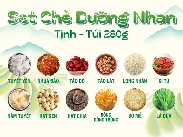 Giới Thiệu Về Chè Dưỡng Nhan 12 Vị