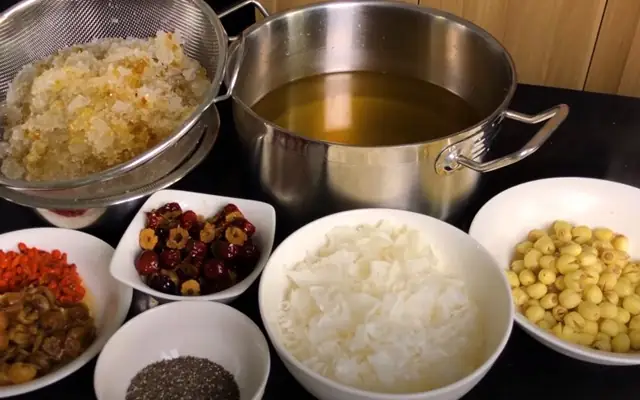 Các bước thực hiện nấu chè dưỡng nhan