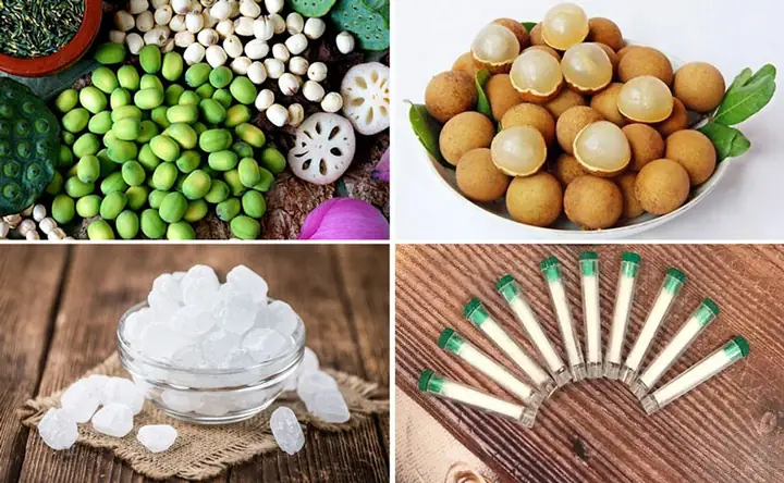 Nguyên Liệu Nấu Chè Long Nhãn Hạt Sen