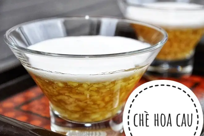 cách nấu chè hoa cau trân châu
