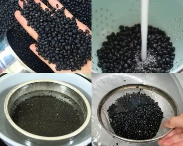 Bước 1 – Sơ Chế Đỗ Đen
