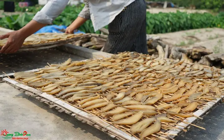 Luộc Chín, Xắt Lát, Sao Đó Phơi Khoai.