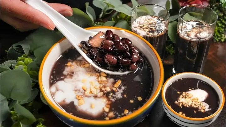 Bước 2 – Nấu Chè Đỗ Đen Bằng Nồi Nấu Chậm Bear