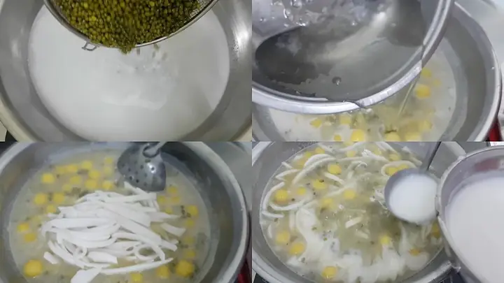 Bước 5Nấu chè đậu xanh dừa tươi khoai mì Bước 5Nấu chè đậu xanh dừa tươi khoai mì
