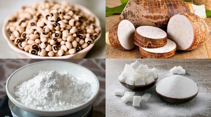 Nguyên Liệu Nấu Chè Đậu Trắng Khoai Môn