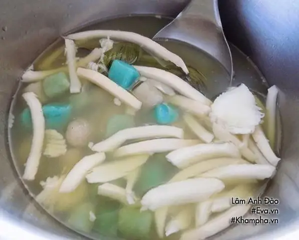 Các bước nấu chè khoai môn nước cốt dừa