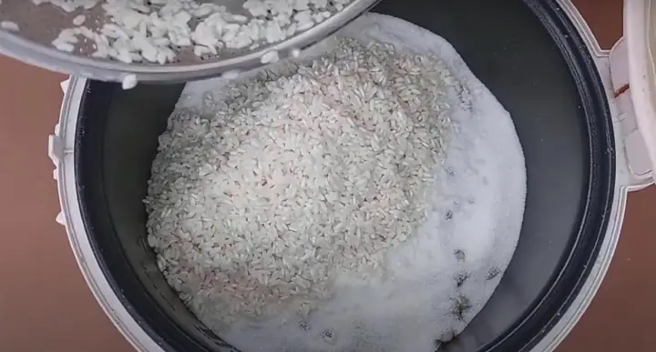 Bước 2: Nấu Gạo Nếp Bằng Nồi Cơm Điện Bước 2: Nấu Gạo Nếp Bằng Nồi Cơm Điện