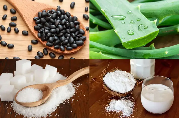 Nguyên Liệu Nấu Chè Nha Đam Đậu Đen