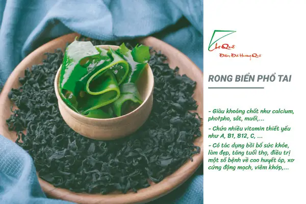 Chè đậu xanh phổ tai rong biển thơm ngon