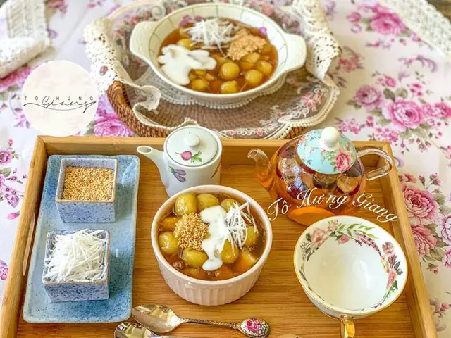 Học Mẹ Đảm Nấu Chè Sắn Dẻo Ngọt Thơm, Nóng Hổi Vừa Thổi Vừa Ăn Cho Ngày Lạnh - 1