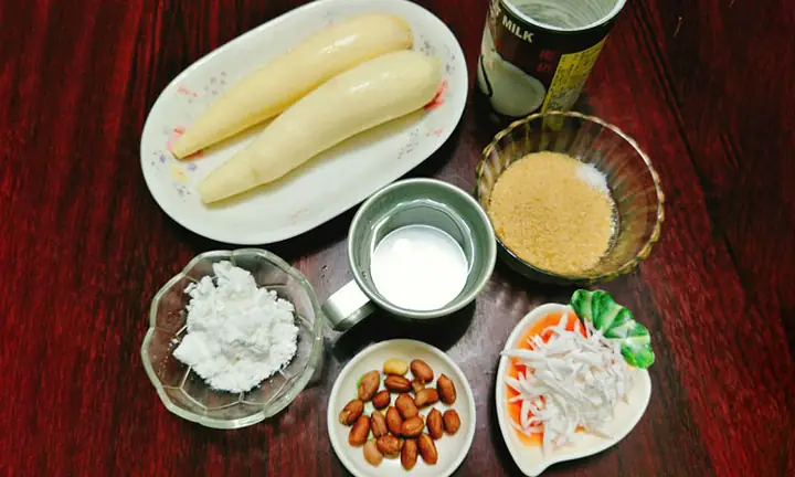 Nguyên liệu làm chè sắn