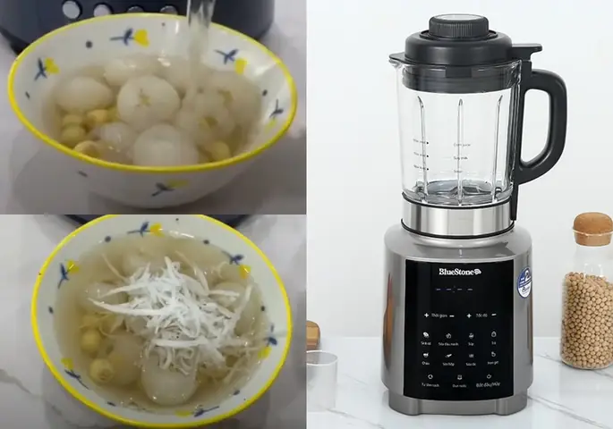 Nấu Chè Vải Hạt Sen Bằng Máy Làm Sữa Hạt Đa Năng