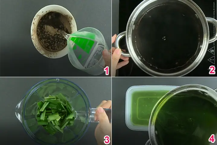 Làm thạch lá dứa