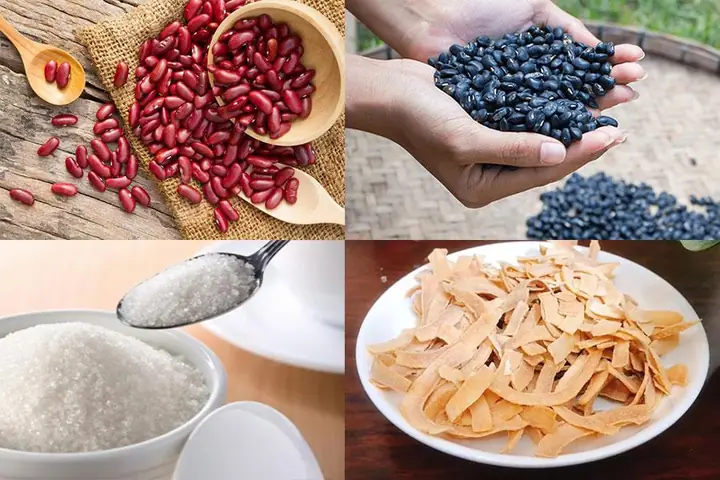 Nguyên liệu nấu chè thập cẩm miền Bắc