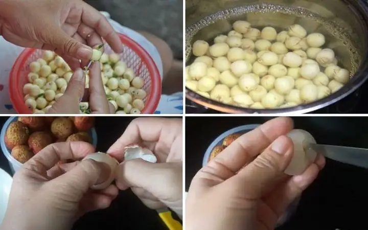 2Cách làm chè vải hạt sen