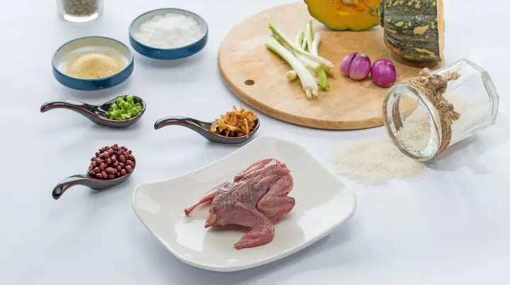 Cách Nấu Cháo Chim Bồ Câu Bí Đỏ