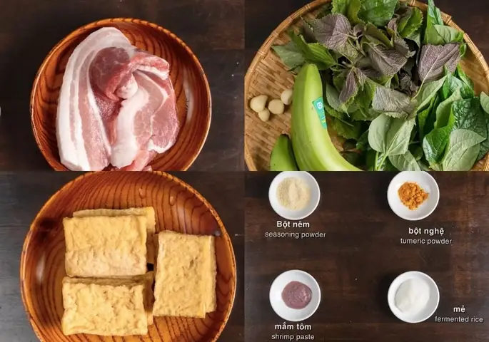 Chuẩn bị nguyên liệu