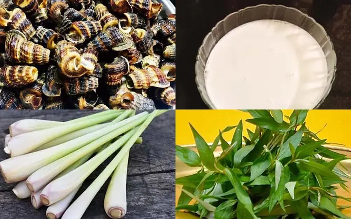 1.1 Nguyên Liệu Cần Chuẩn Bị Để Làm Ốc Len Xào Dừa